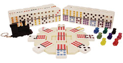 Double twelve dominoes Mexican Train set