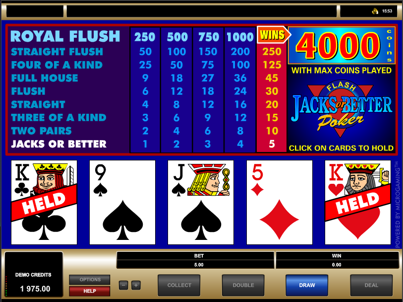 Video Poker - Play the Best Video Poker Games - 9/6