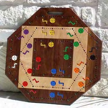 Pegs and Jokers Travel Size Compact Game Set 2-10 Players 