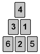 three row pyramid