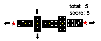 Ponta de 5 (soma) - DOMINO (V5) 