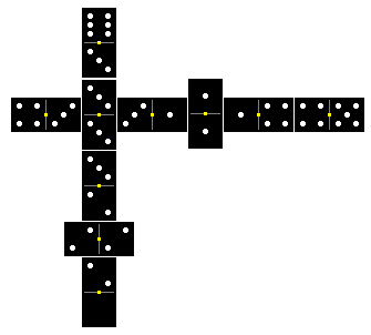 ordinary double cross dominoes