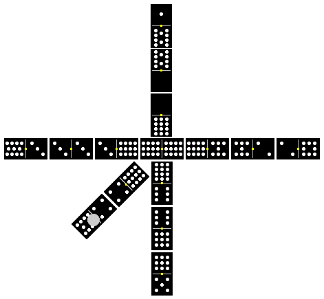 diagram of cross-shaped layout